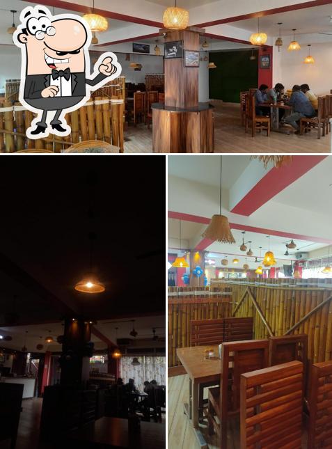 Take a seat at one of the tables at Aramane Family Restaurant MCC B Block Davanagere