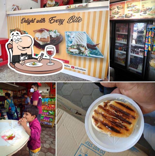 Food at Goli Vada Pav