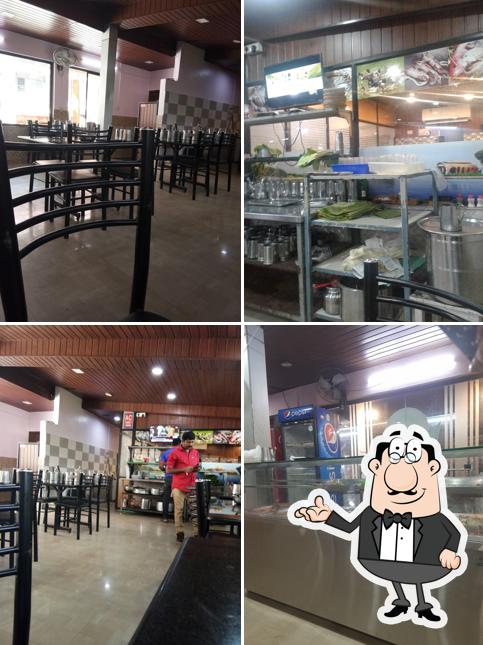 Take a seat at one of the tables at Hotel Kuttanadan Park