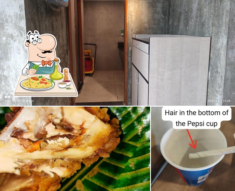 The image of KFC’s food and interior