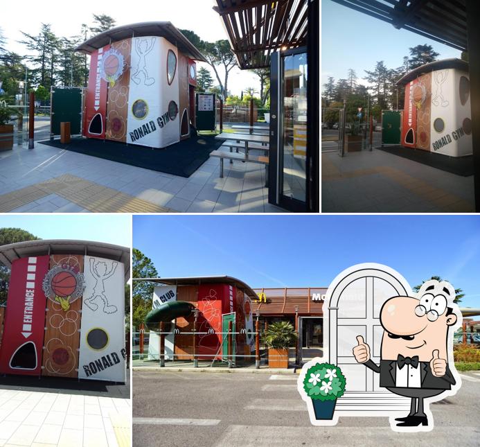 Gli esterni di McDonald's Guidonia