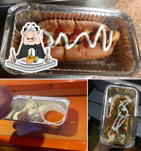 Food at Momo Hotdog Cabin