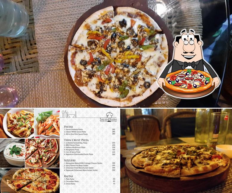 Get pizza at Second home
