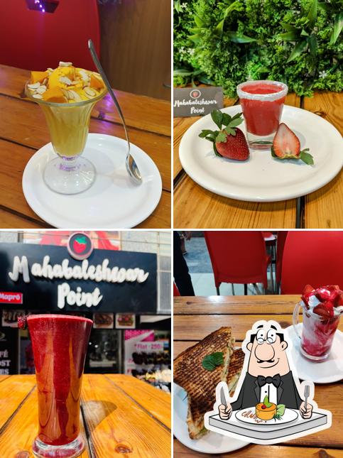 Food at Mahabaleshwar Point - Strawberry with Cream Shop