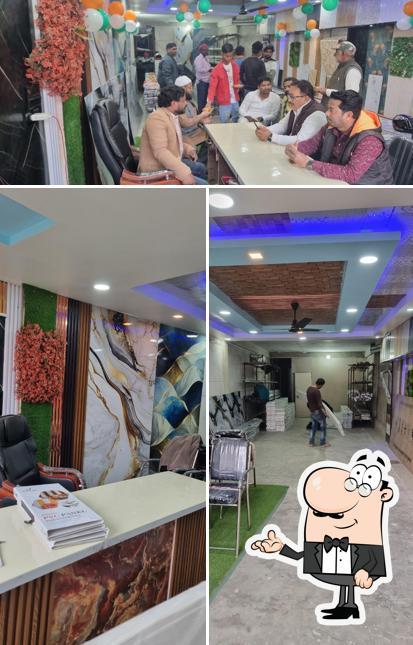 The photo of interior and food at Pizza Kuti Bansi