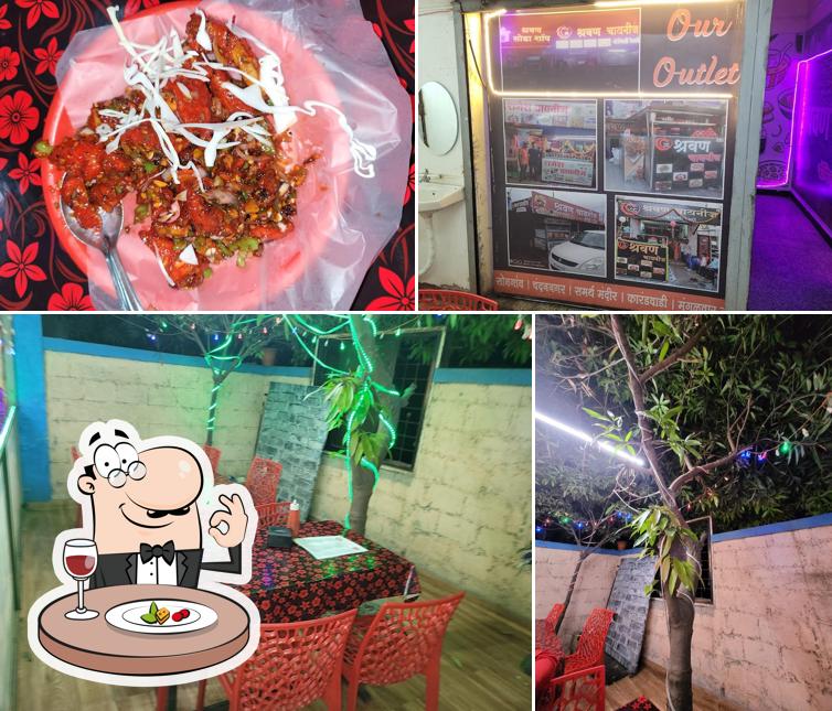 The picture of food and interior at Shravan Chinese
