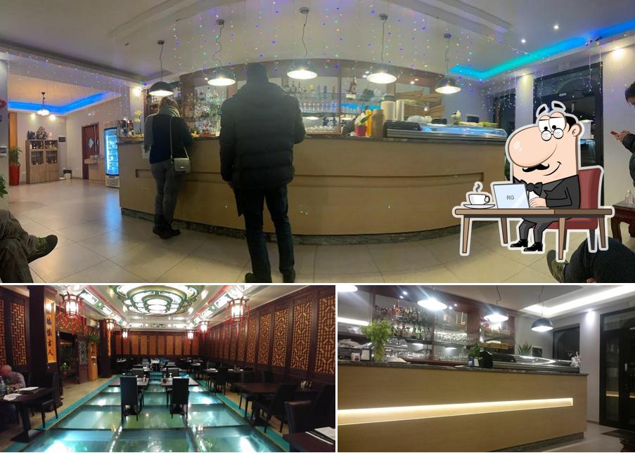 Gli interni di ristorante hongkong