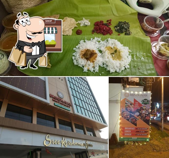 The exterior of Brindhavan Restaurant
