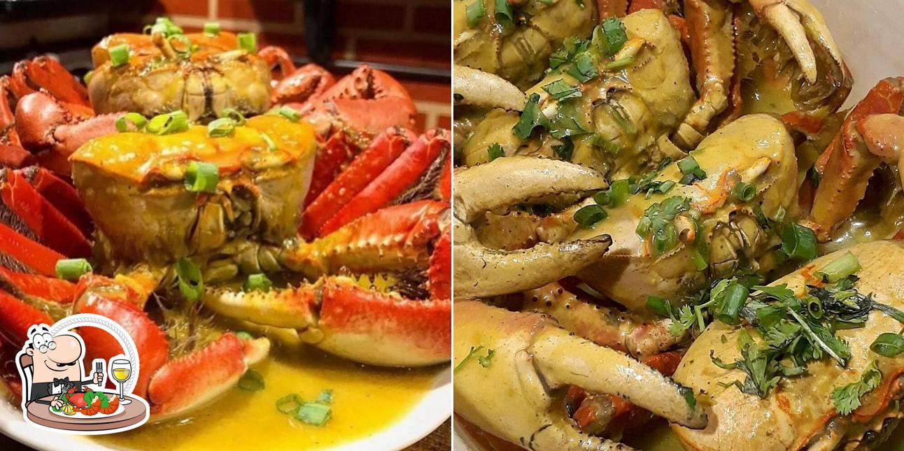 Escolha diversos itens de frutos do mar disponíveis no Fava's Bar & Petiscos