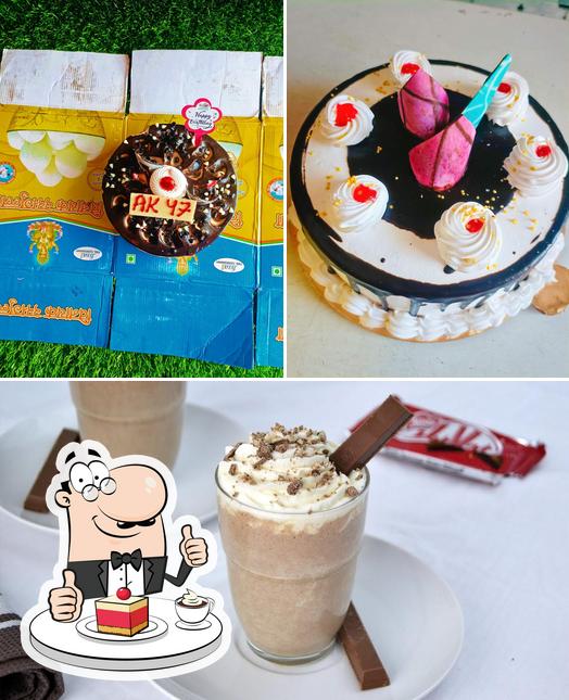 Ak 47 cafe serves a variety of sweet dishes