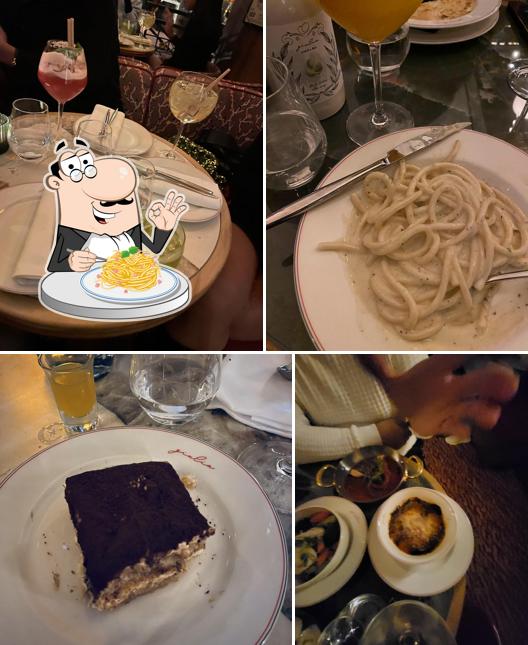 Spaghetti à la carbonara à Giulia Paris