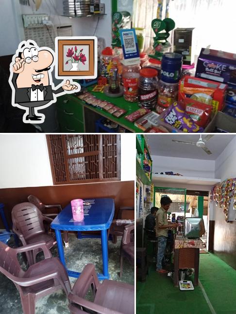 The interior of Green Cafe Biswan