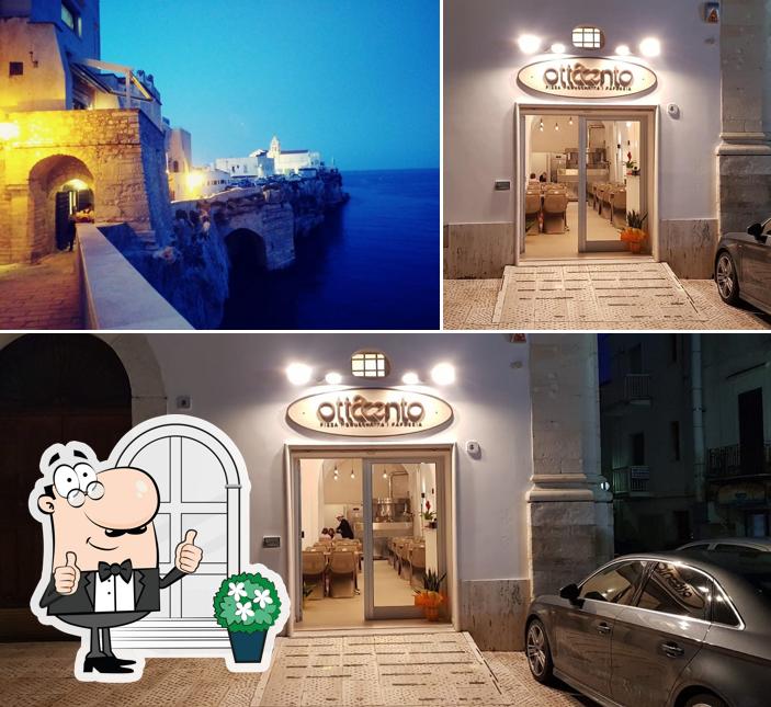 Questa è la foto che mostra la esterno e interni di Trattoria Pizzeria Borgo Ottocento