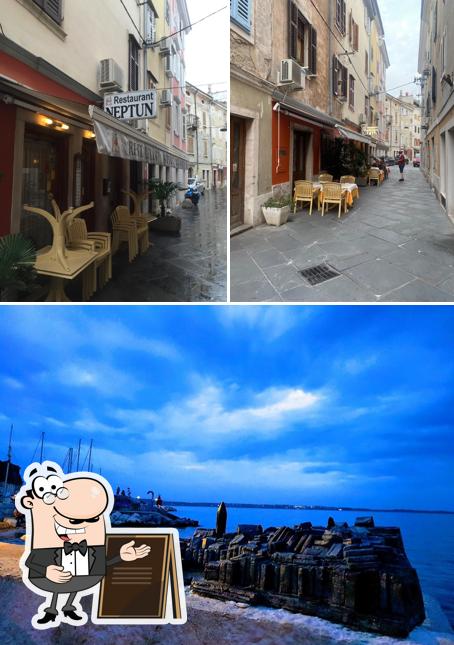 Gli esterni di Restavracija Neptun