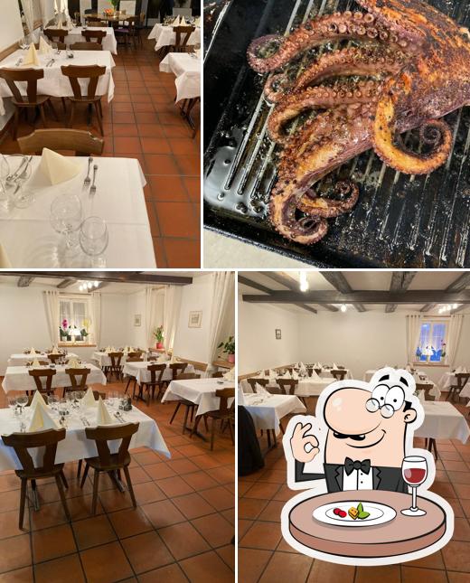 Guarda la foto che raffigura la cibo e interni di Restaurant zur Kapelle