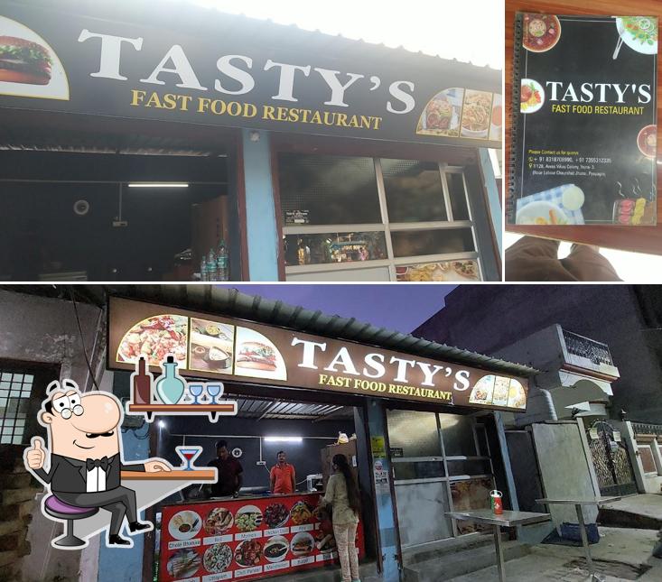 The interior of Tasty's Fast Food Restaurant