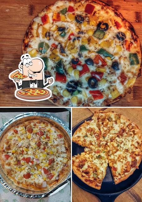 Get pizza at BunnyBee Cafe