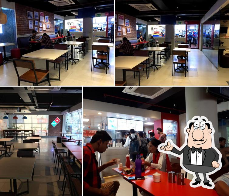 The interior of Domino's Pizza Sector 16, Noida