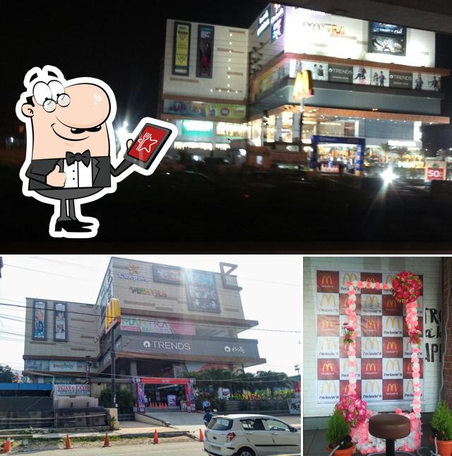 You can get some fresh air at the outside area of McDonald's