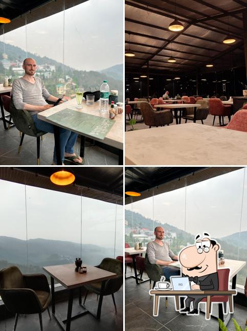 The interior of Bizzo Café, Chail