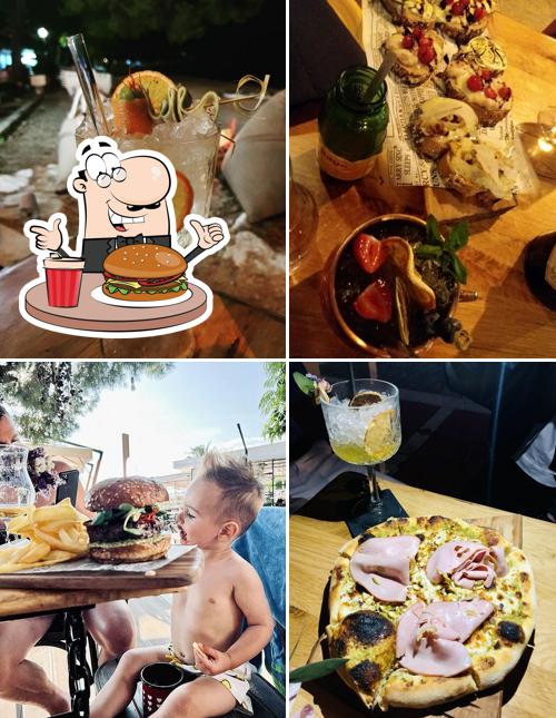 Hamburger al Burger gin bar VERANDA