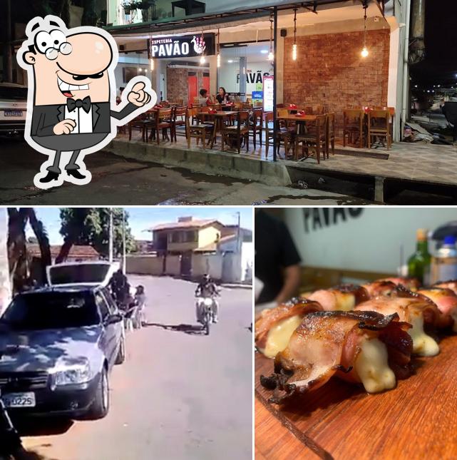 Dê uma olhada a imagem apresentando exterior e bebida no Espeteria Pavão