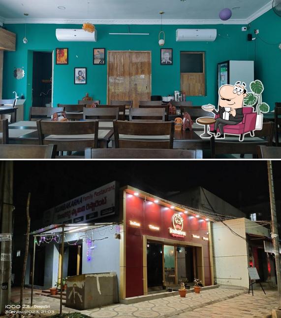 The interior of Kumbakarna family restaurant