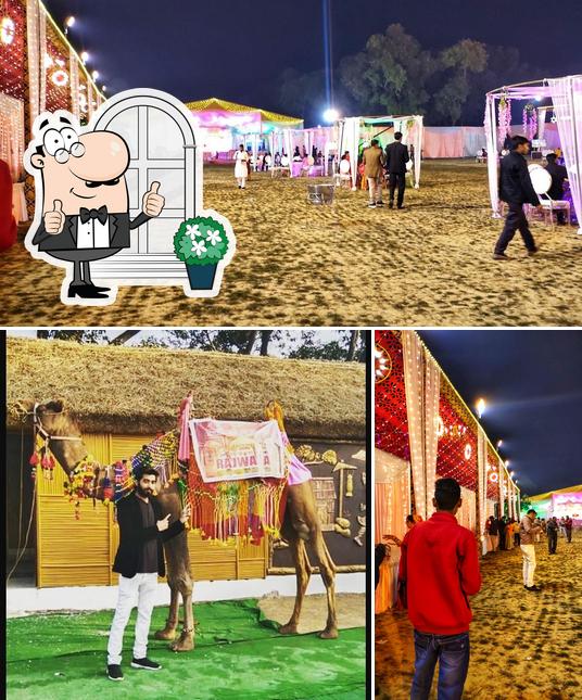 The exterior of Rajwada Restaurent, Lawn & Banquet