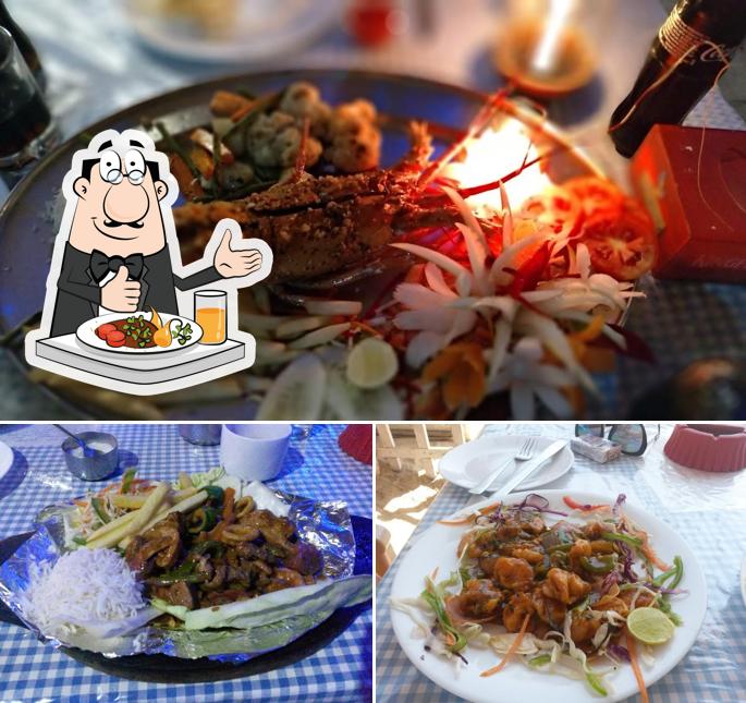 Food at Baggies Beach Shack
