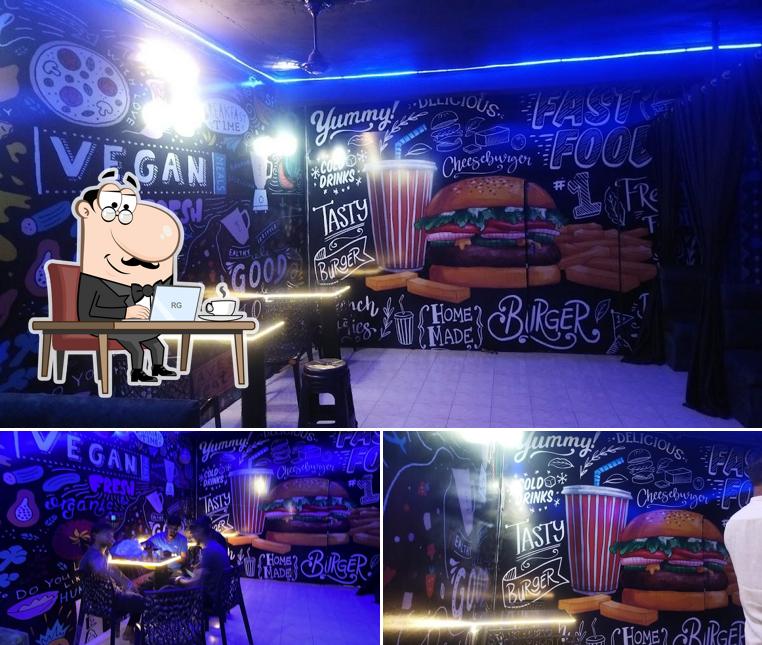 Among different things one can find interior and food at UP 11 Restaurant