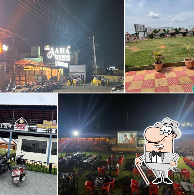 You can get some fresh air at the outside area of AAHA KITCHENS(PROMISE OF TASTE)