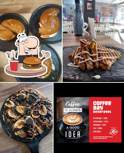 Get a burger at Coffee Day Beverages