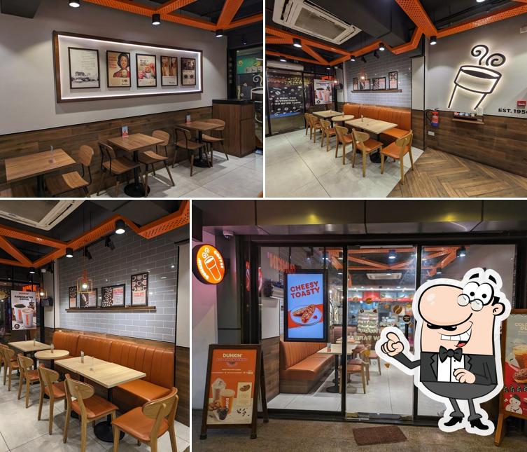 The interior of Dunkin'