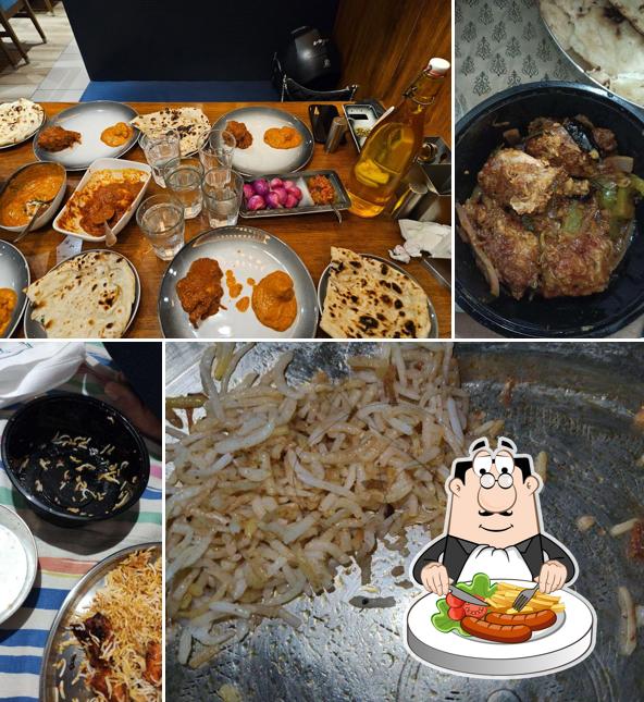 Food at Novelty Restaurant