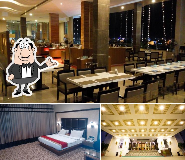 The interior of Hotel Anjushree