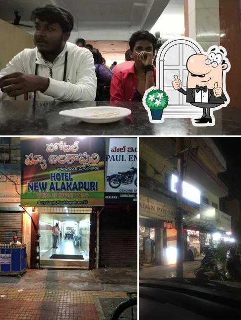 This is the photo displaying exterior and beverage at Hotel New Alakapuri