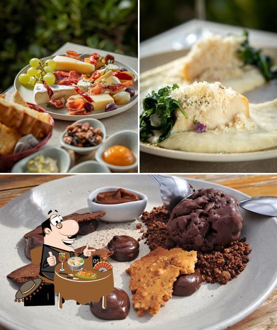 Platos en Izzi Wine Garden