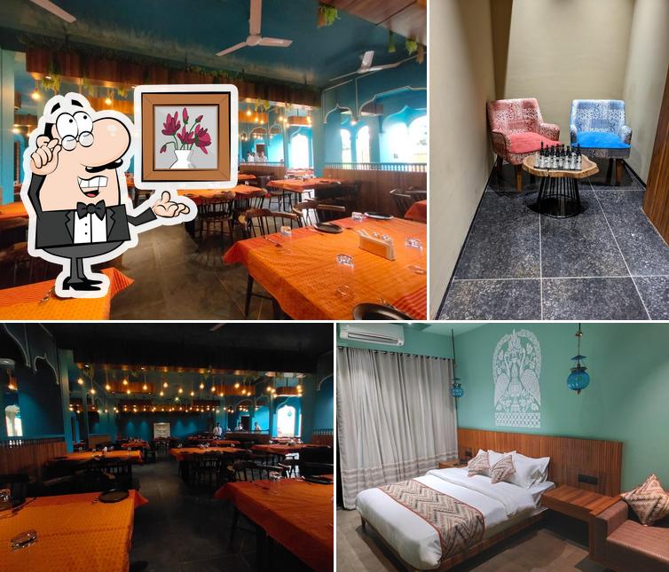The interior of Shree Kamalshanti Palace & Restaurant & Lawns