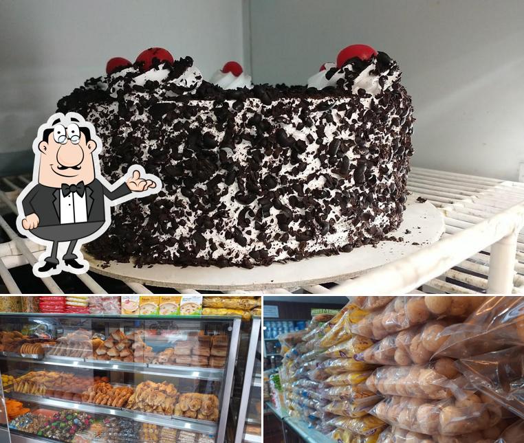 This is the picture displaying interior and food at Thomson Bakery