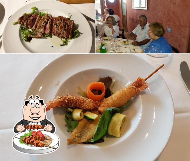 Dai un’occhiata alla foto che raffigura la cibo e interni di Ristorante Villa Maria Luigia