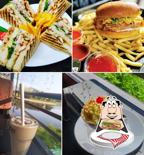 Club sandwich at Burgercafe