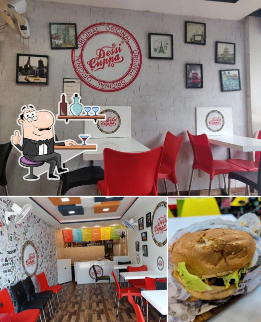 Dessi Cuppa Kayamkulam is distinguished by interior and burger