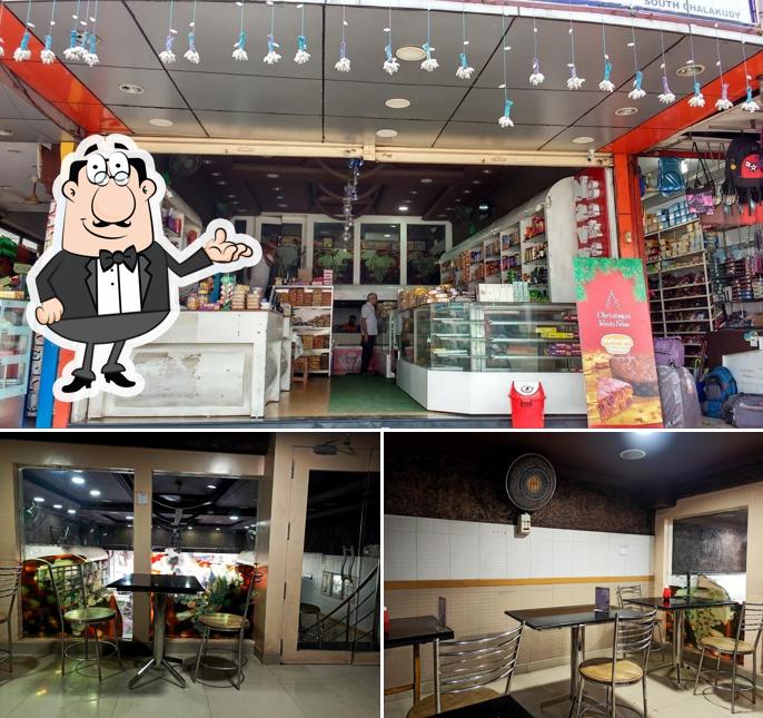 The interior of Navya Bakers, Chalakudy