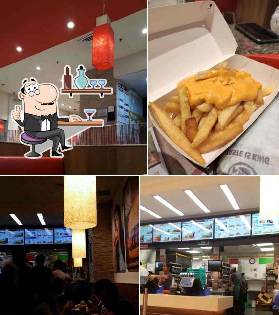 The interior of Burger King