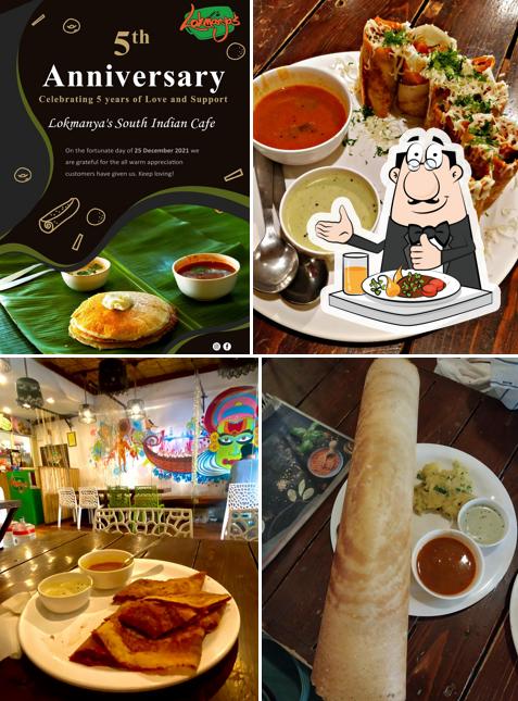 Food at Lokmanya's South Indian Cafe