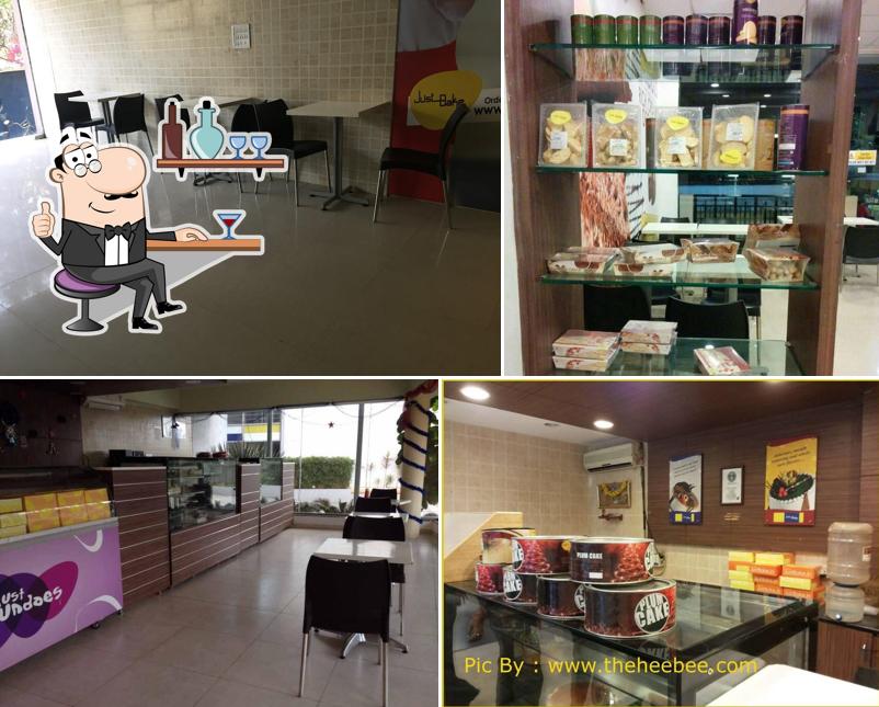 The interior of Just Bake