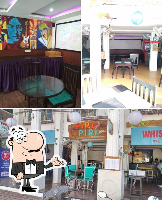 The interior of Piri Piri Multicuisine Restaurant Calangute Goa