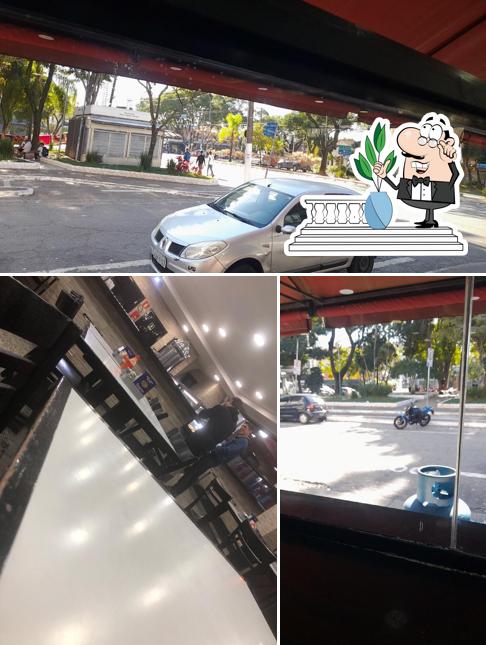 Desfrute da vista da área externa do Rossio Pizza Bar e Restaurante