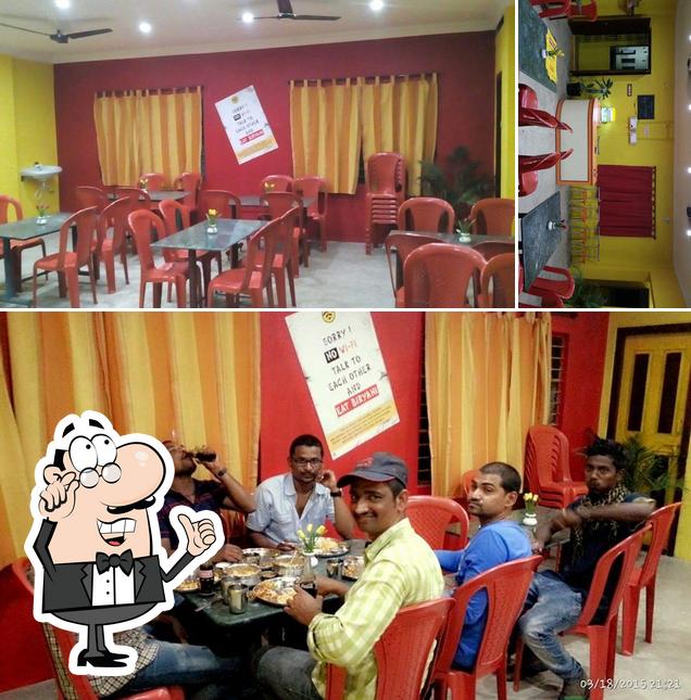 The interior of Biryani Express