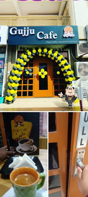 Enjoy a beverage at Gujju Cafe